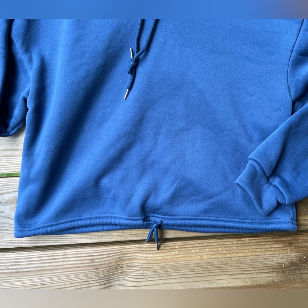SHEIN drawstring pullover long sleeve large blue hoodie - Women’s - Picture 3 of 12